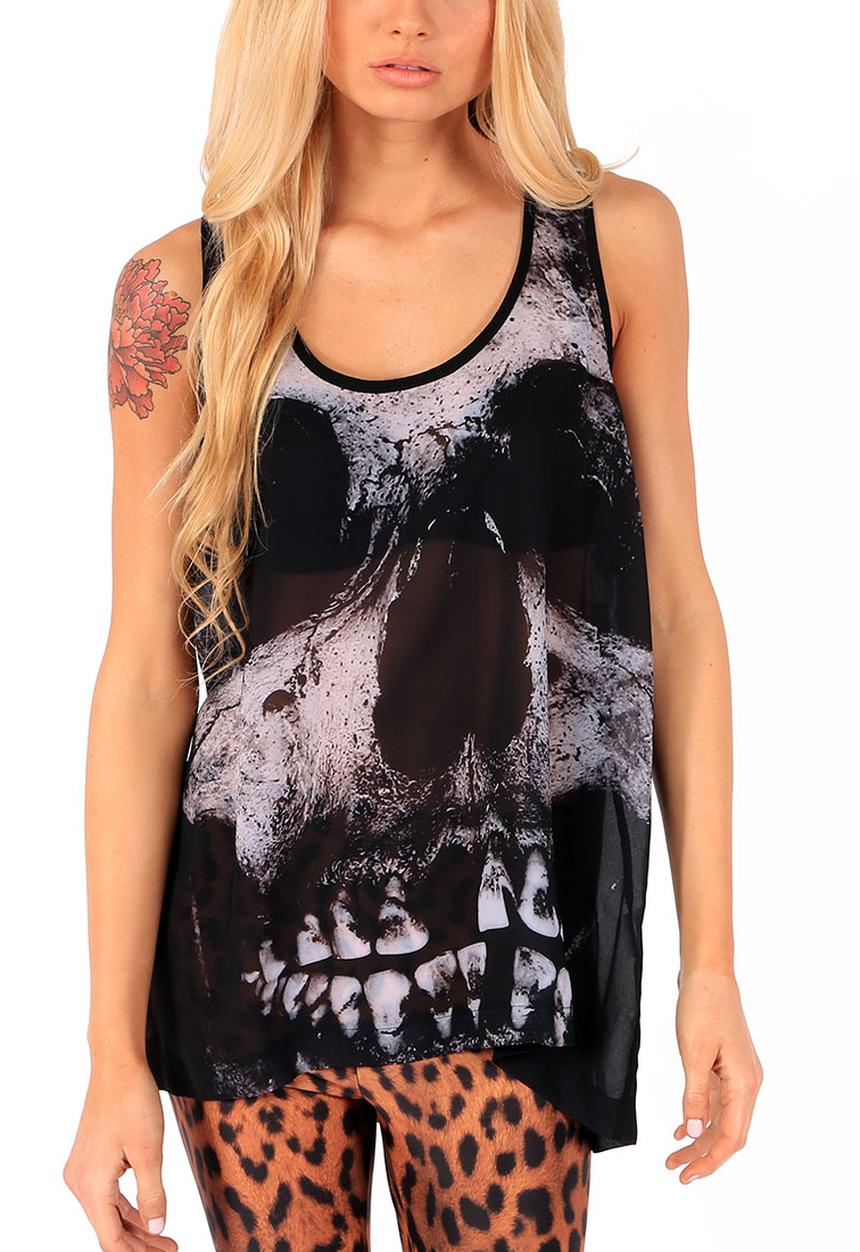 Pretty in Punk - Loose Tooth Tank Ladies – Black