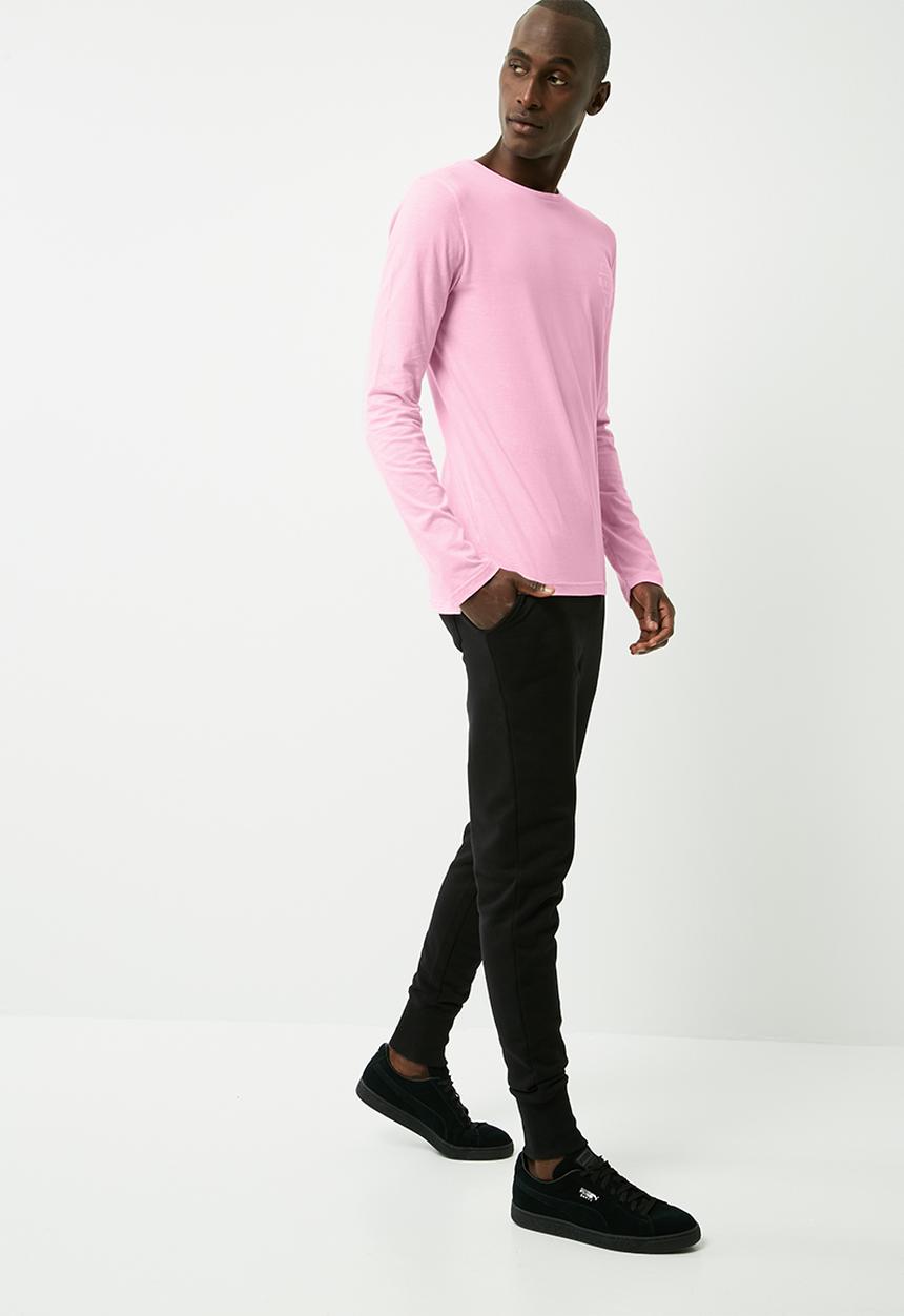 basicthread - Long graphic tail crew neck tee