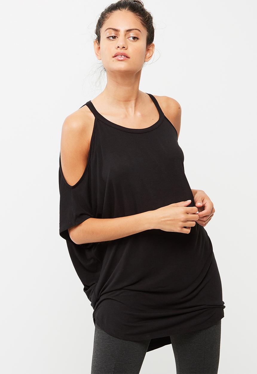 dailyfriday - Cold shoulder wrap back top