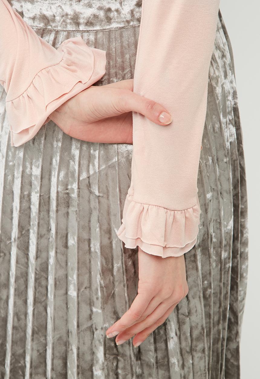 dailyfriday - Ruffle detail long sleeve tee