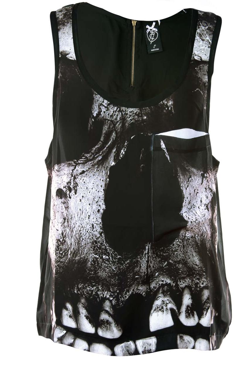 Pretty in Punk - Loose Tooth Tank Ladies – Black