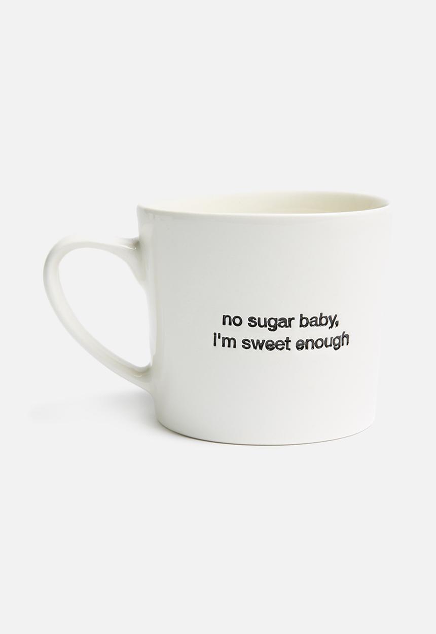 Urchin Art - No sugar baby stamped mug
