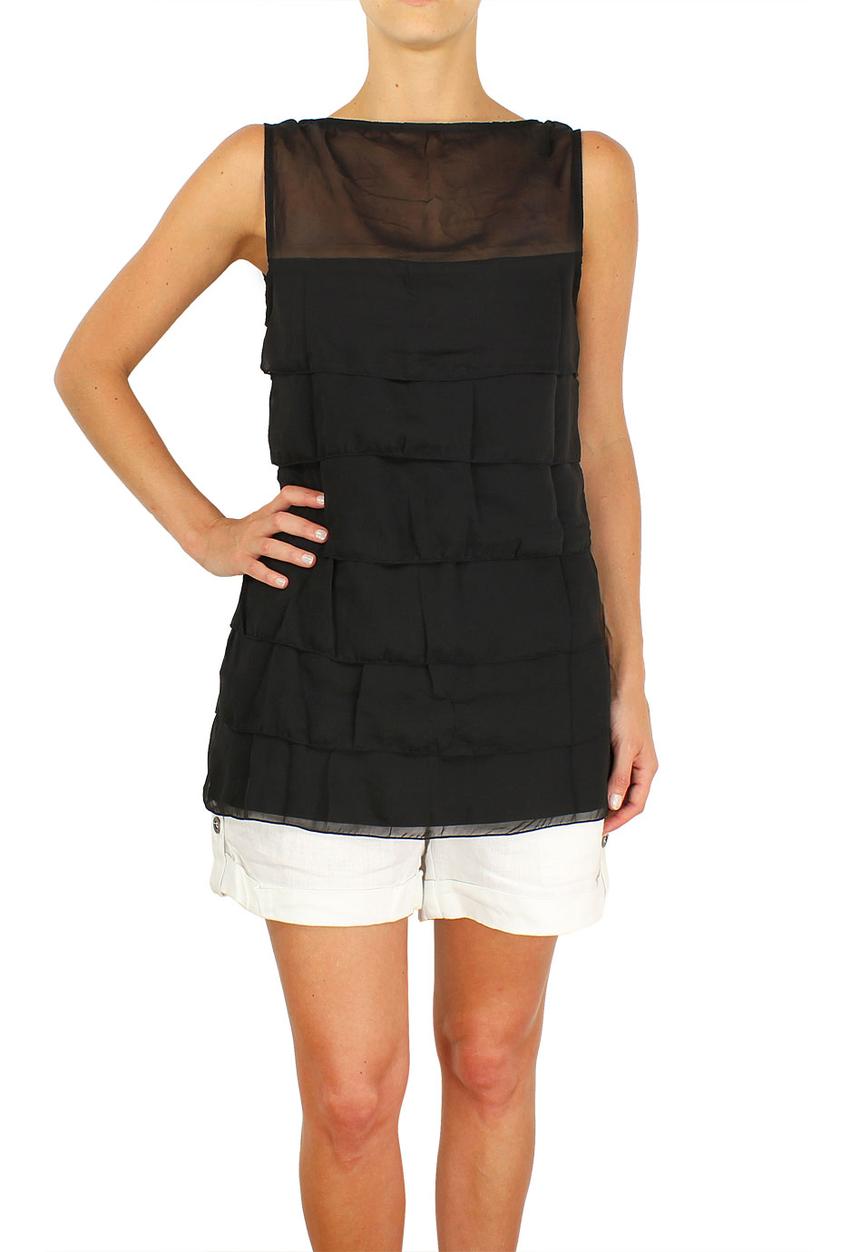 Ladies Get-Up Glam-Up - Tiered Top – Black