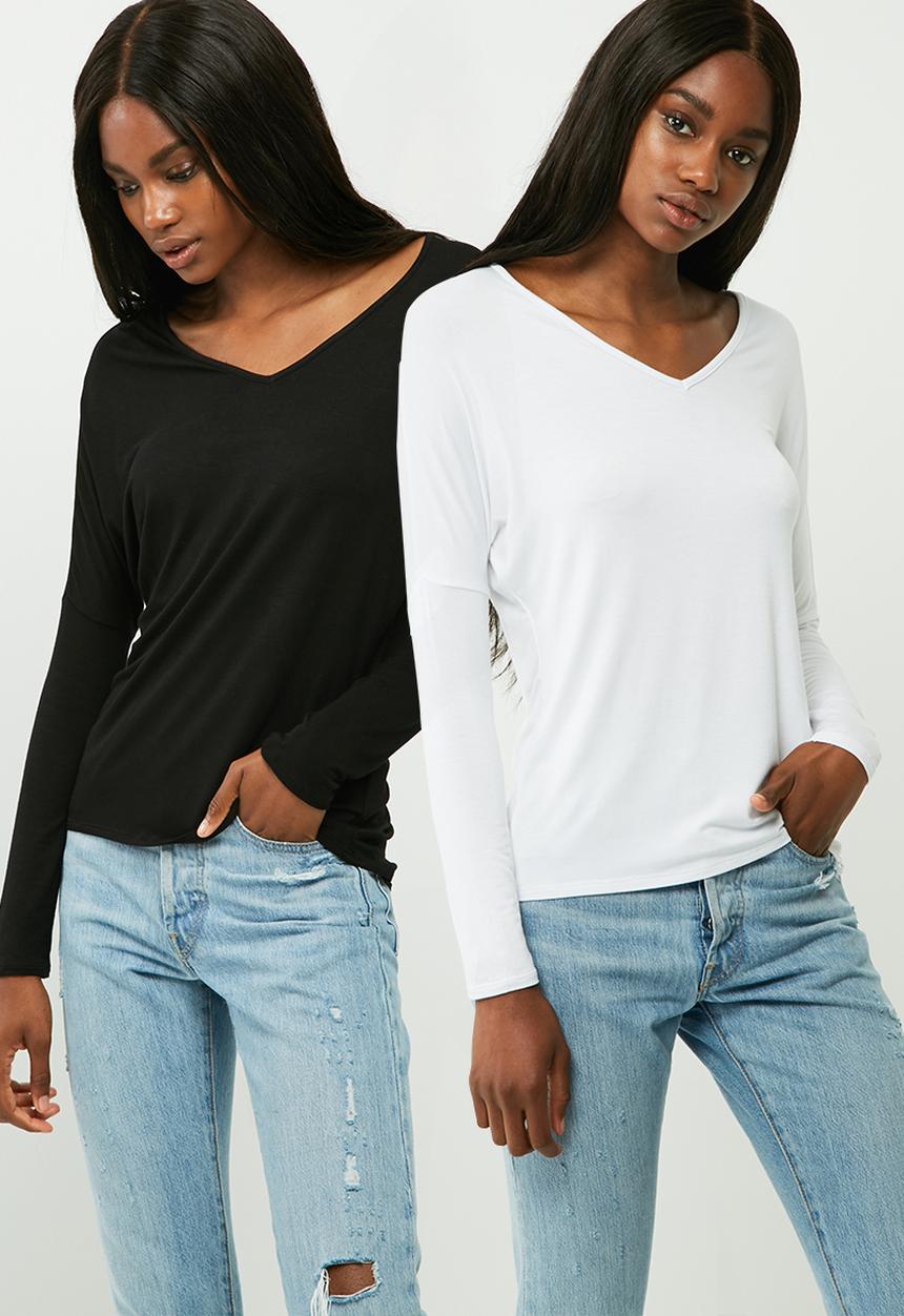 dailyfriday - V neck knit 2 pack