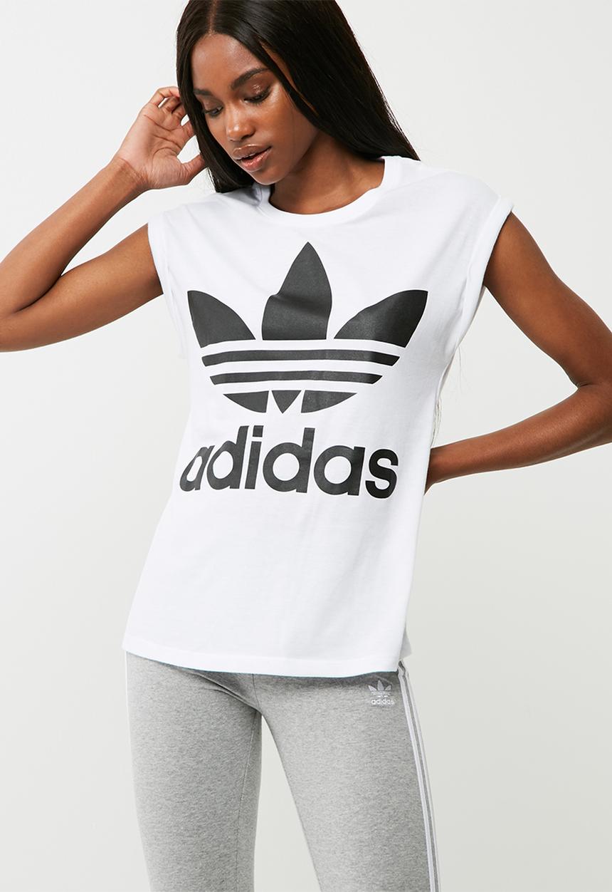 adidas Originals - Boyfriend trefoil roll up tee