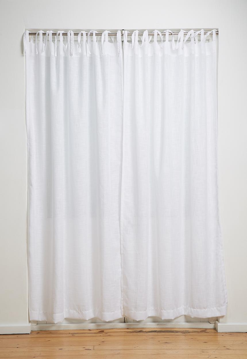 Sixth Floor - Tie top curtain unlined