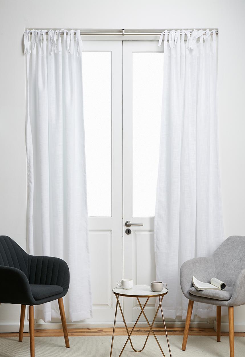 Sixth Floor - Tie top curtain unlined