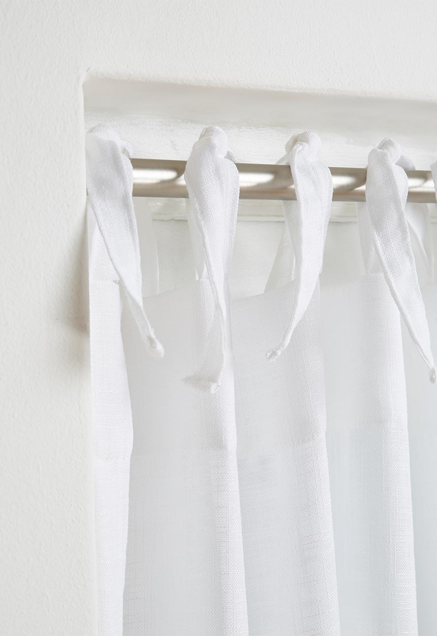 Sixth Floor - Tie top curtain unlined