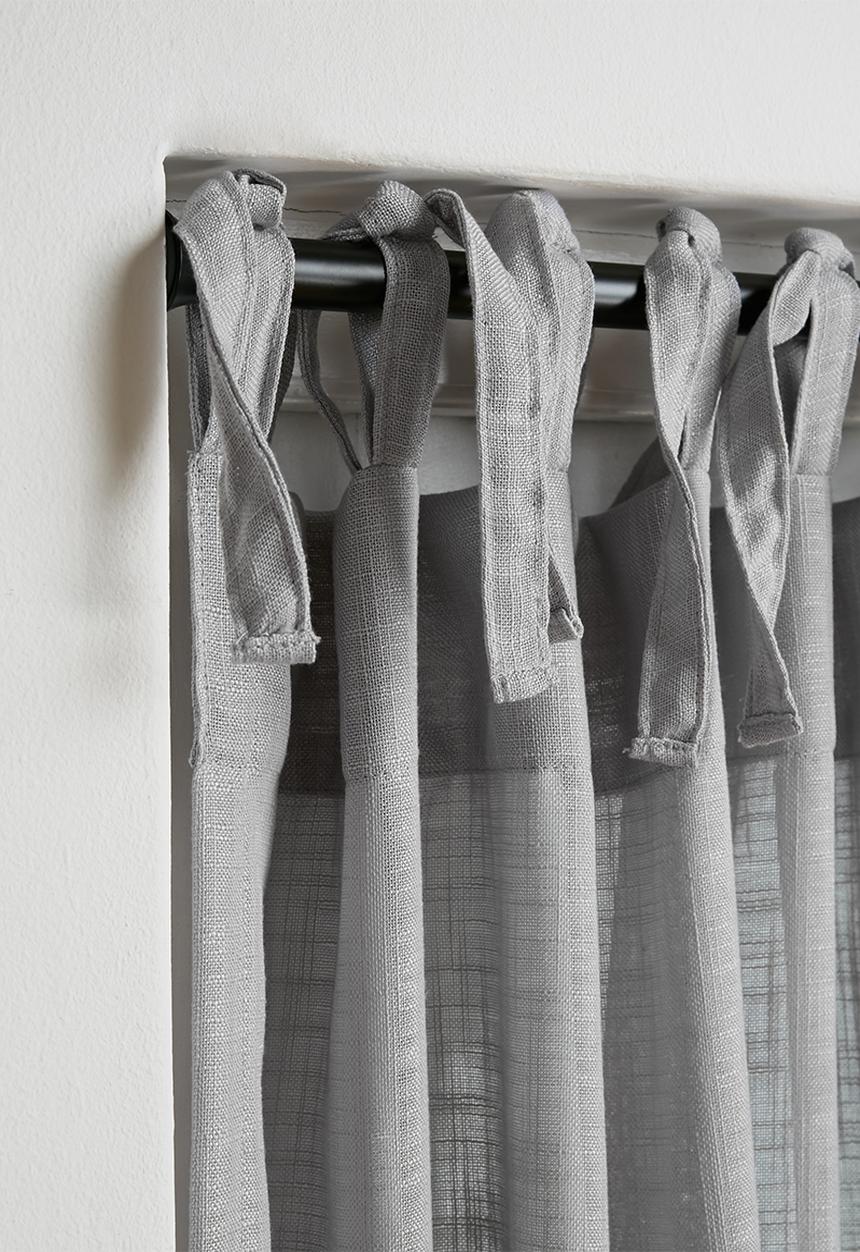 Sixth Floor - Tie top curtain unlined