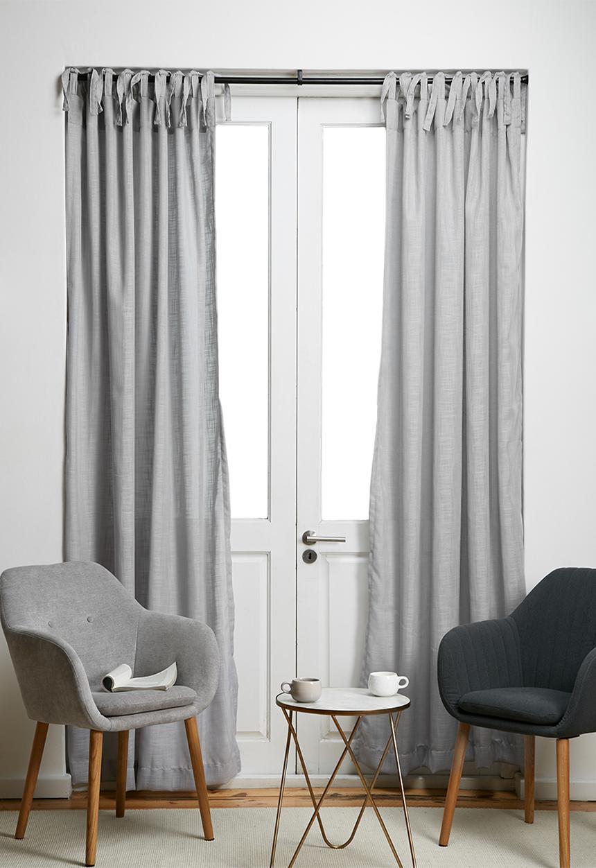 Sixth Floor - Tie top curtain unlined