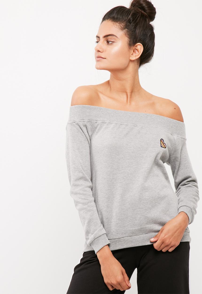 Noisy May - Christian patch off shoulder sweat