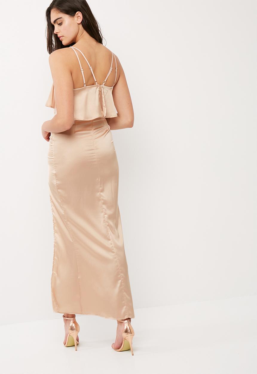Missguided - Silky double layer maxi dress