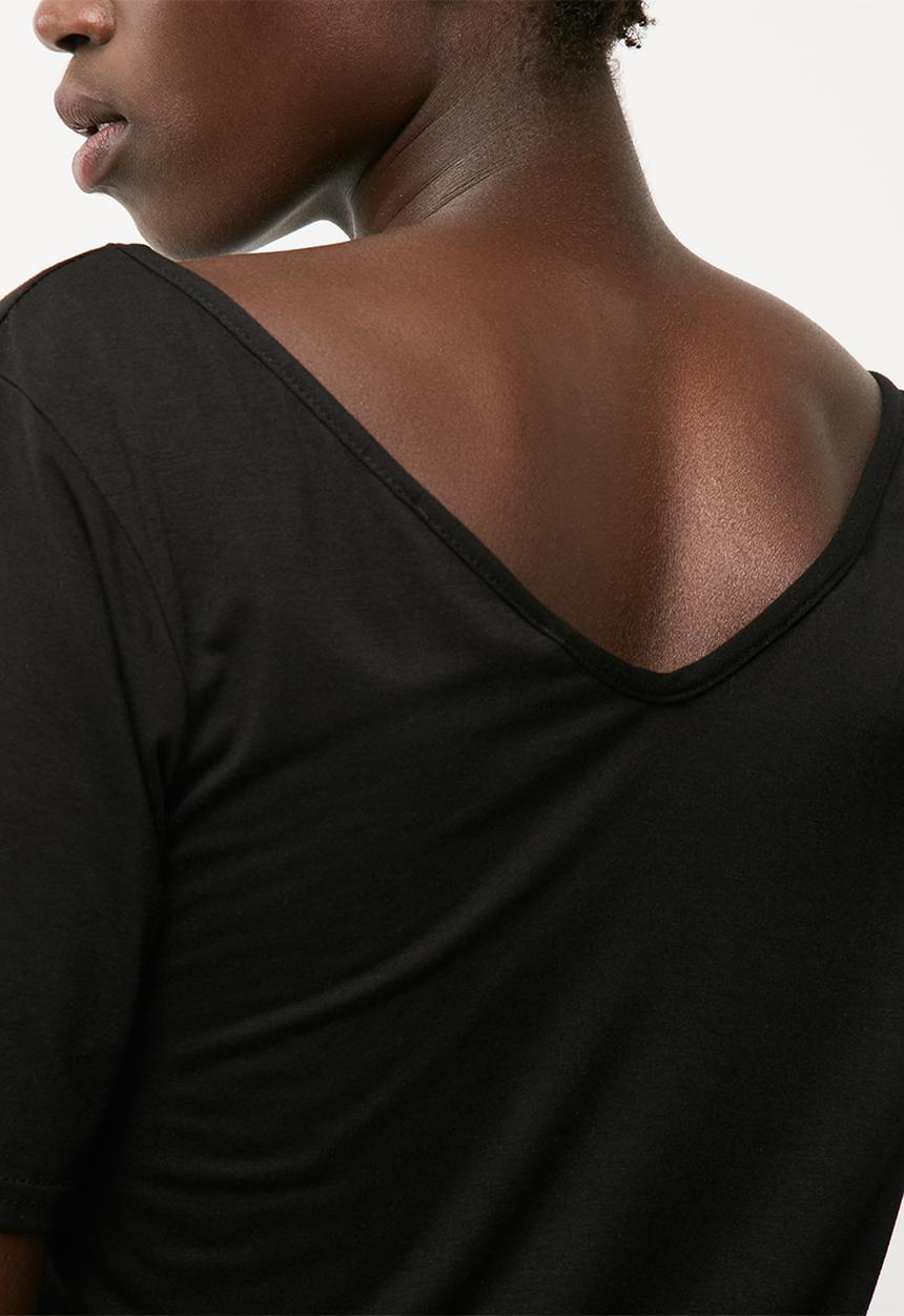 Missguided - V-neck cross strap front tee