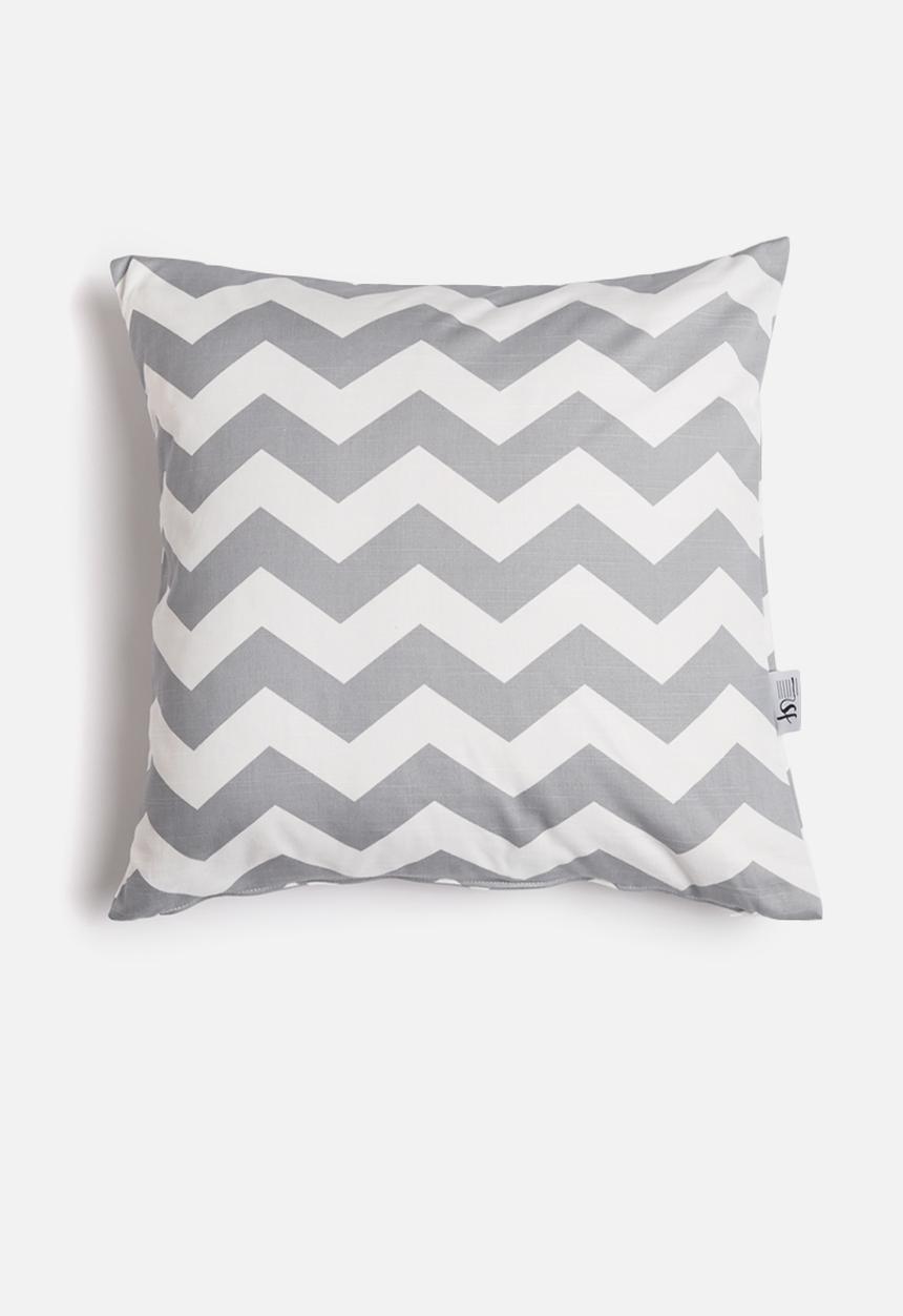Sixth Floor - Chevron cushion cover - grey