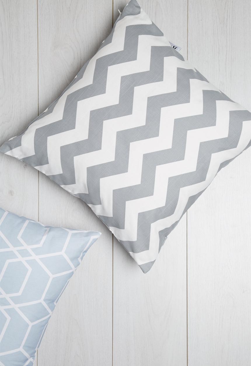Sixth Floor - Chevron cushion cover - grey