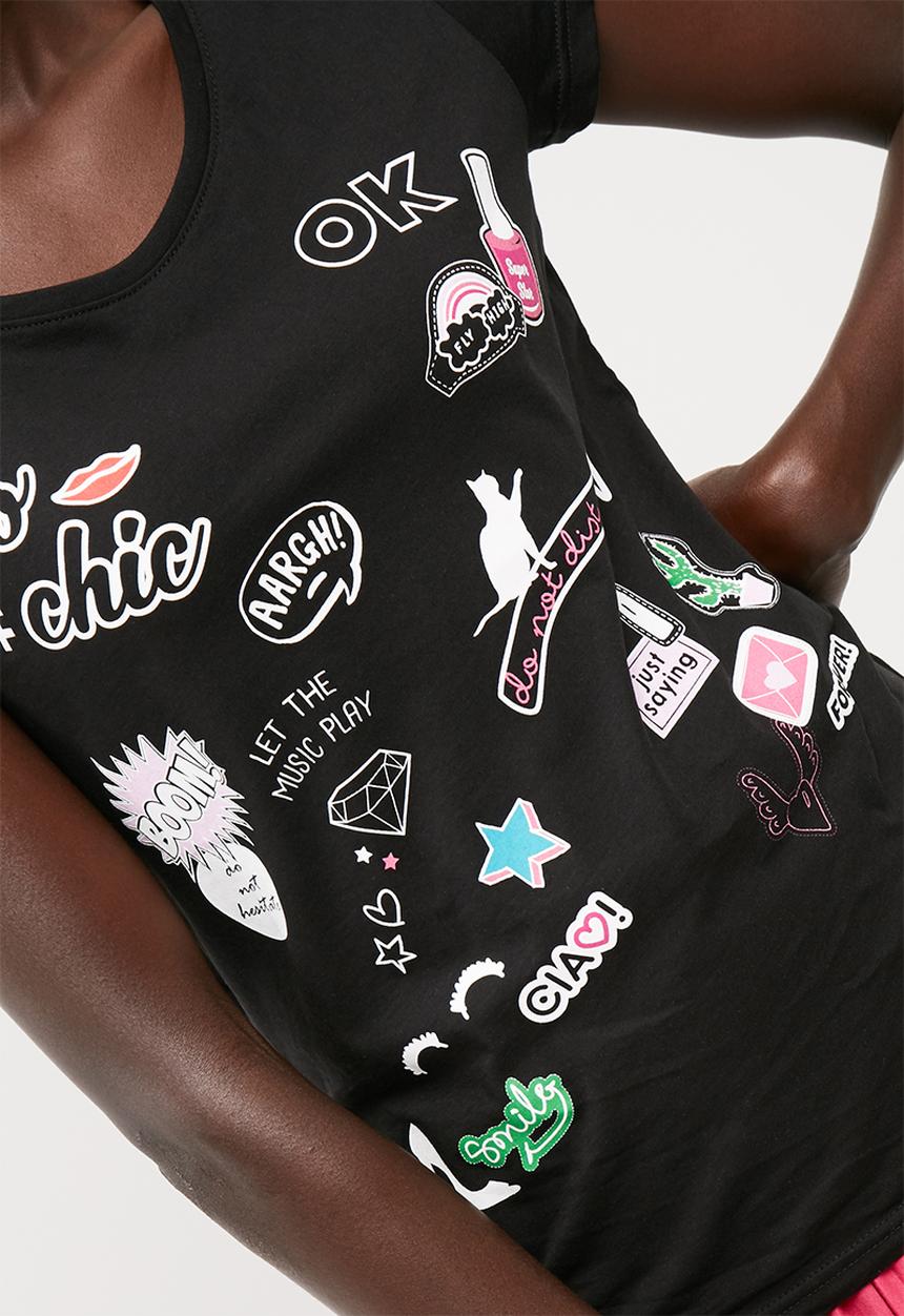 Jacqueline de Yong - Satch printed tee