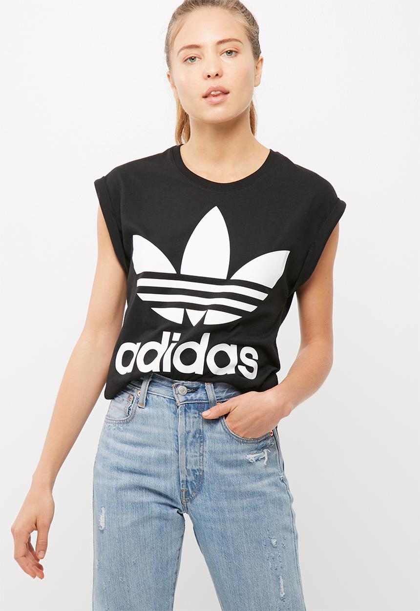adidas Originals - Boyfriend trefoil roll up tee