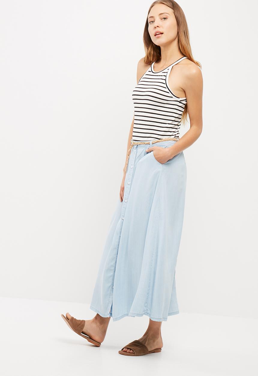 Vero Moda - Zoe tencel button skirt