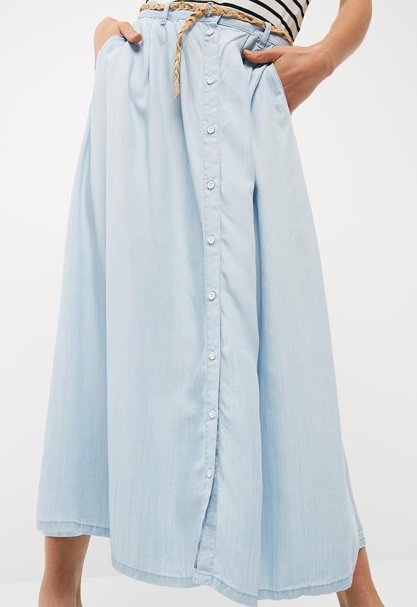 Vero Moda - Zoe tencel button skirt