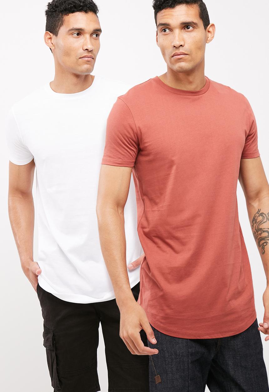 basicthread - 2pack basic curved hem tee
