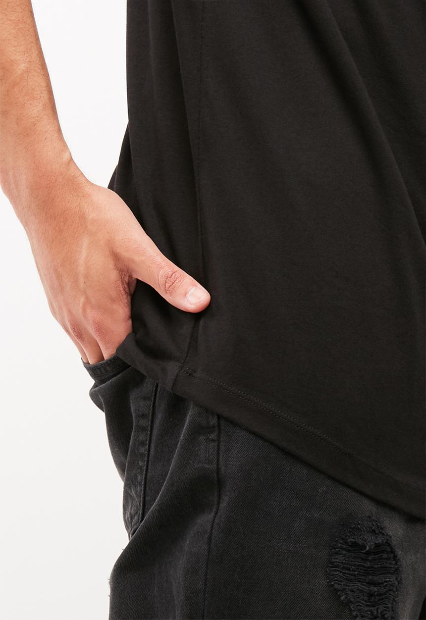 basicthread - 3 pack basic curved hem tee