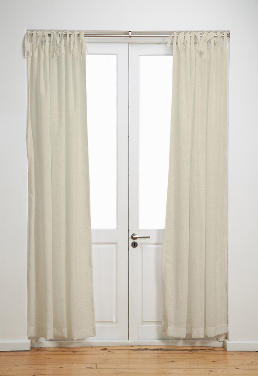 Sixth Floor - Tie top curtain - natural