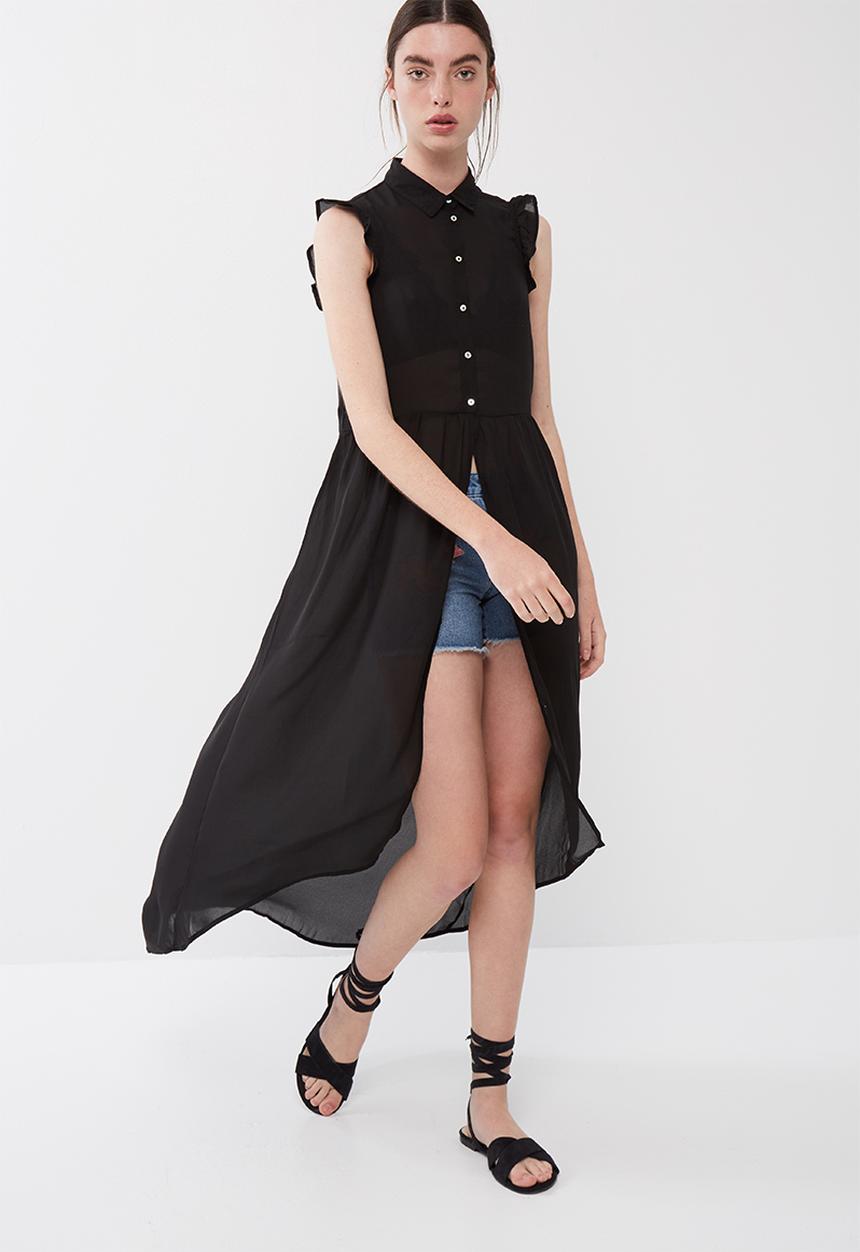 ONLY - Polly high low shirt