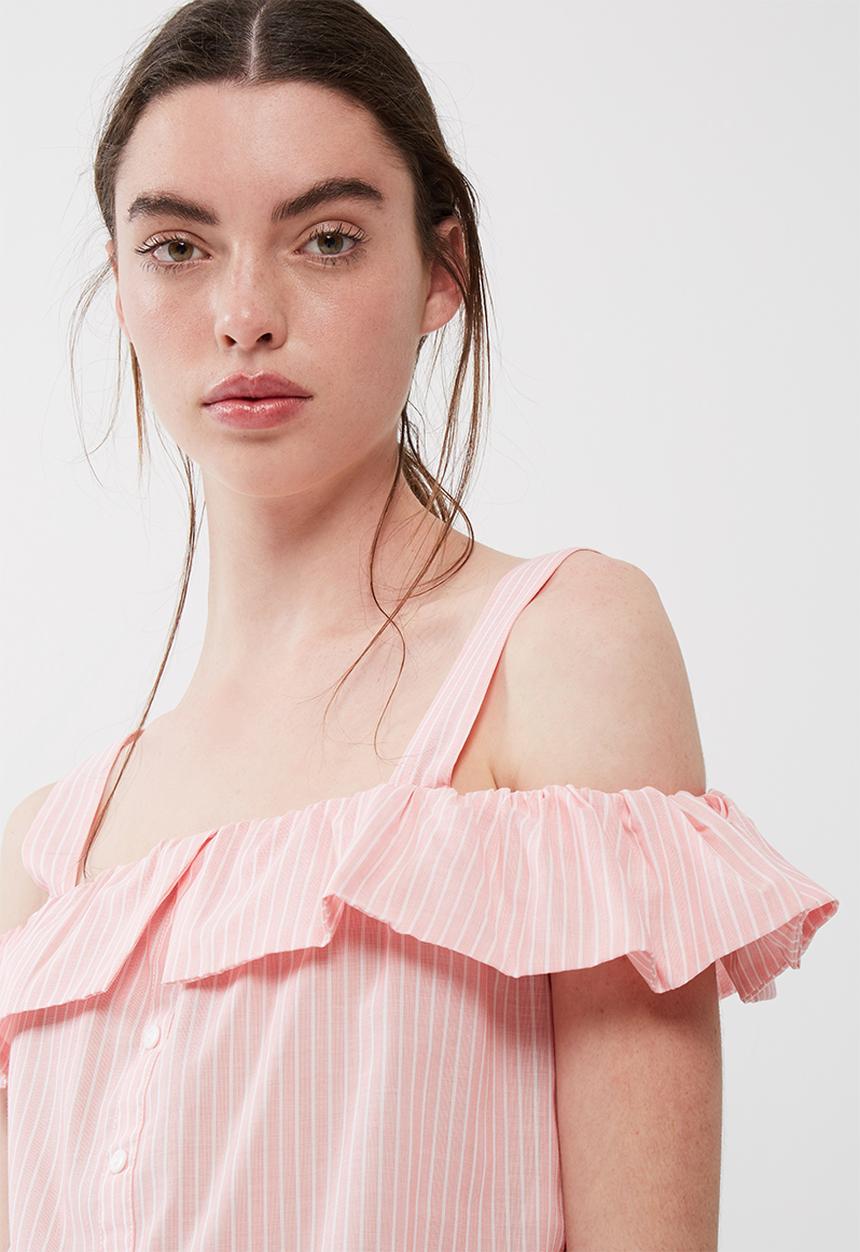 ONLY - Cooks cropped cold shoulder top
