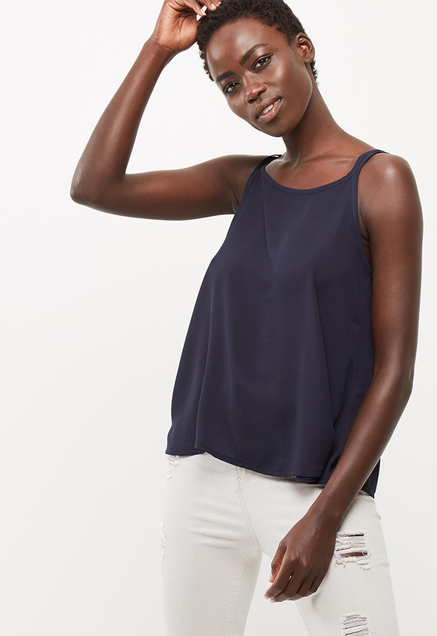 dailyfriday - Woven scoop neck cami