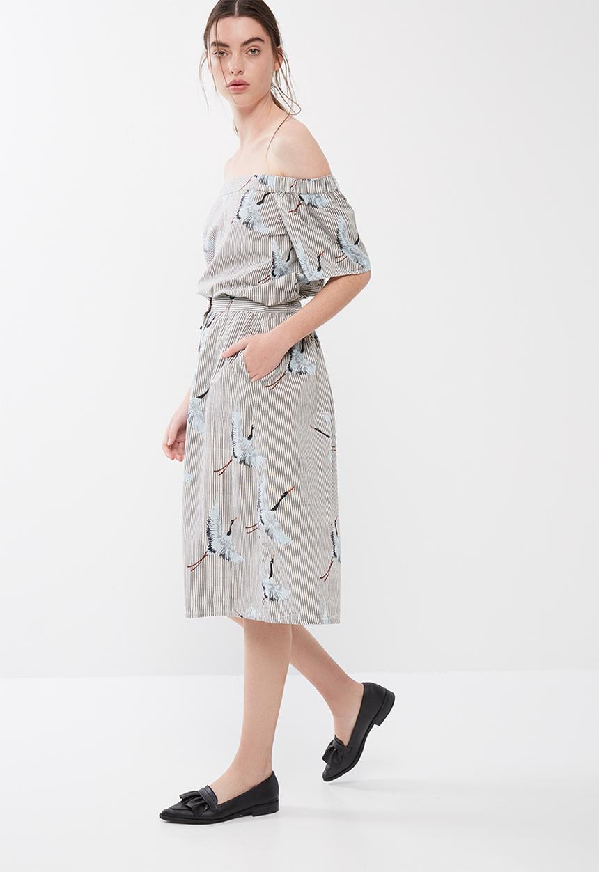 ONLY - Beatrice crane skirt