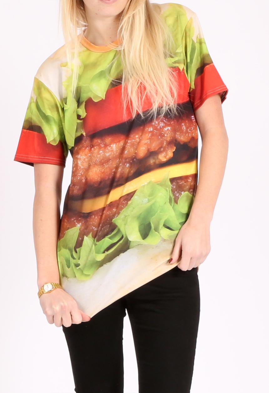 Mr Gugu & Ms Go - Unisex Hamburger T-Shirt – Multi