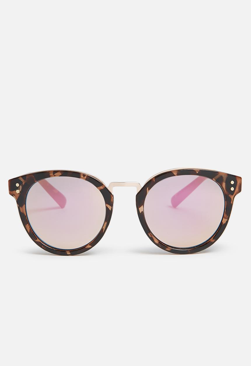 Missguided - Tortoiseshell rounded lens sunglasses
