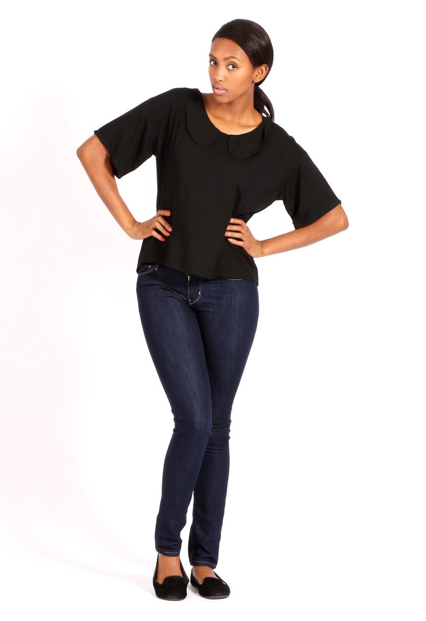 Margot Molyneux - Loose Collar Shirt – Black