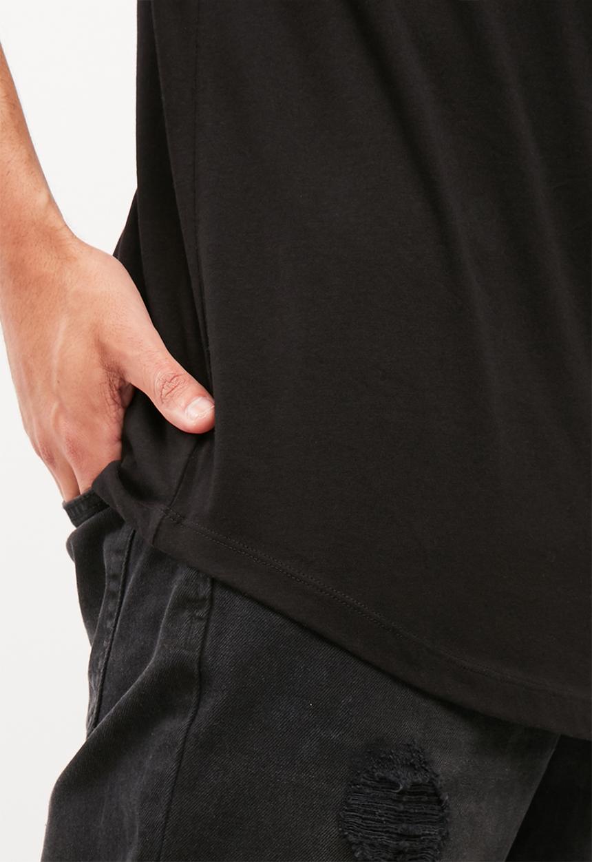 basicthread - Basic curved hem tee