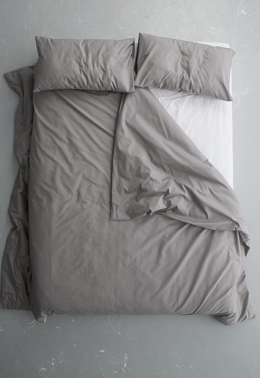 Sixth Floor - Polycotton duvet cover set - grey