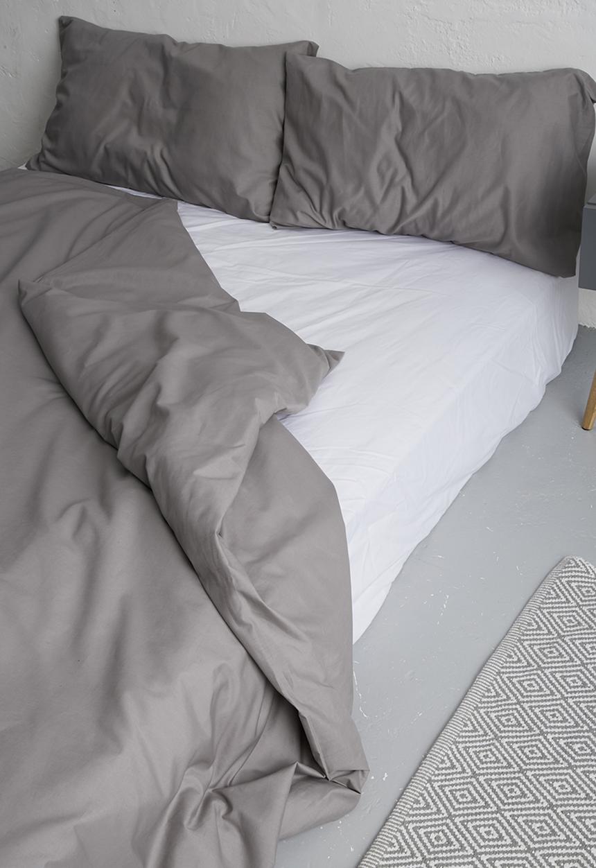 Sixth Floor - Polycotton duvet cover set - grey