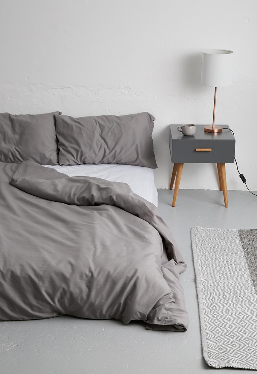 Sixth Floor - Polycotton duvet cover set - grey