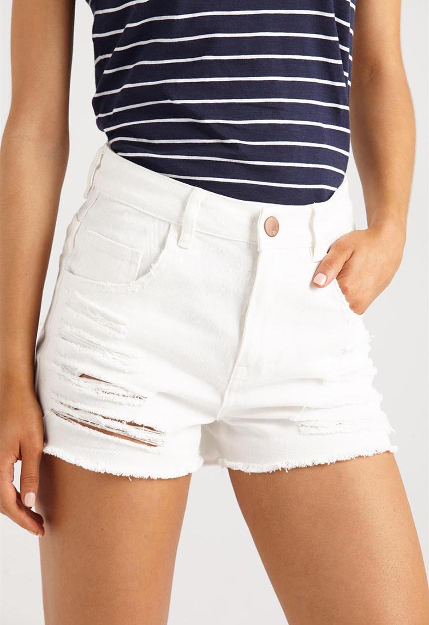Cotton On - High rise flashback shorts