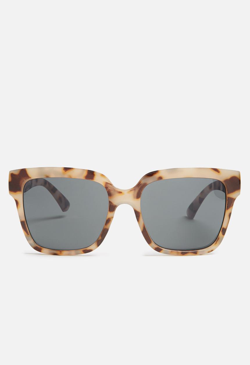 Missguided - Flat top oversized tortoiseshell square sunglasses