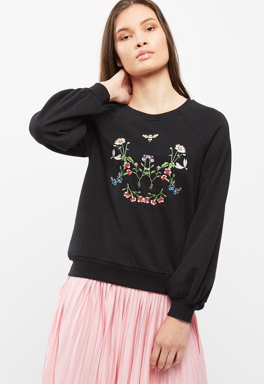 Vero Moda - Bud embroidered sweat
