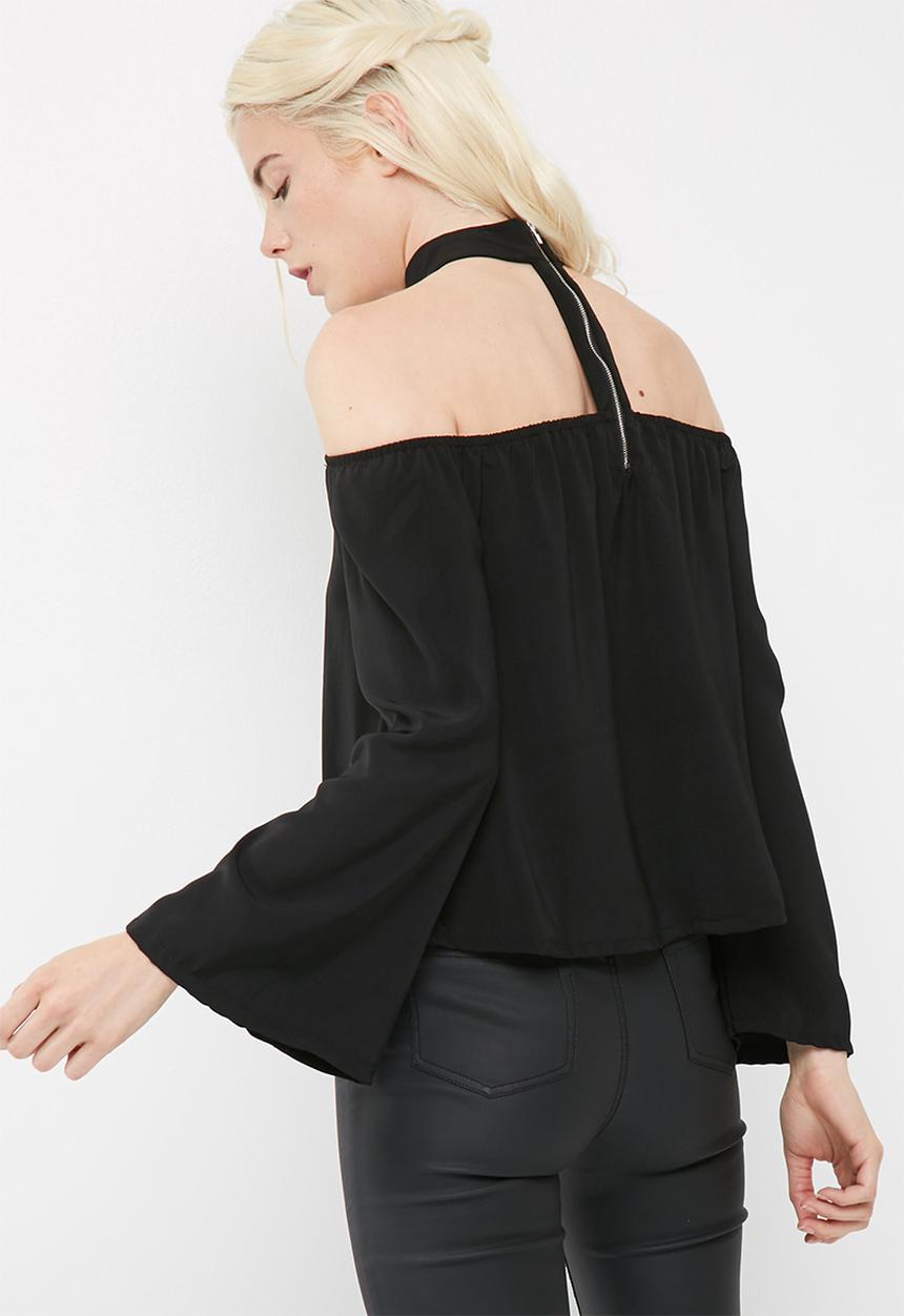 Missguided - Choker bardot blouse