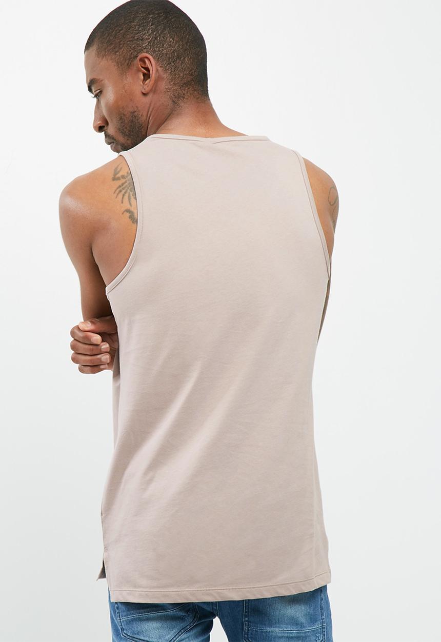 basicthread - Plain tail hem vest