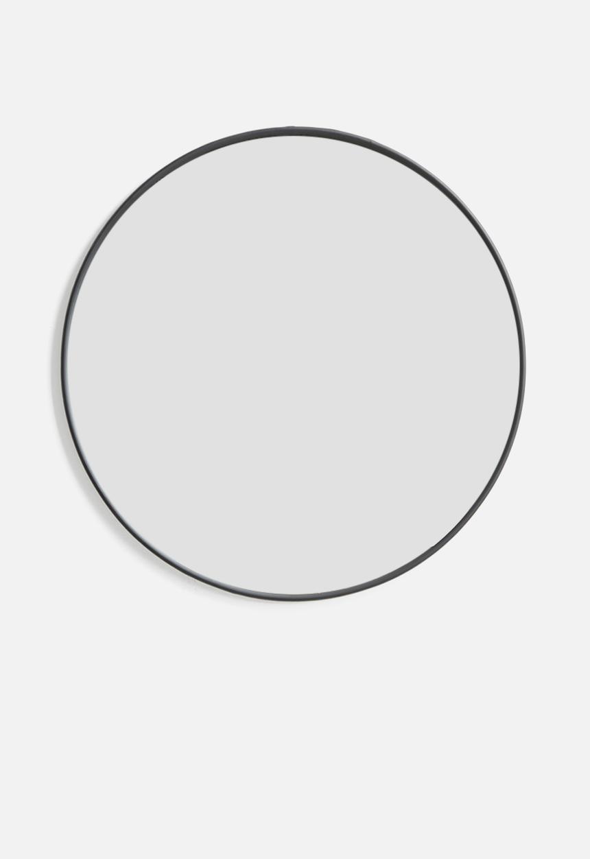 Sixth Floor - Iron round mirror - large 70cm dia