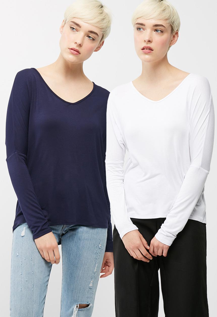 dailyfriday - V neck knit 2 pack