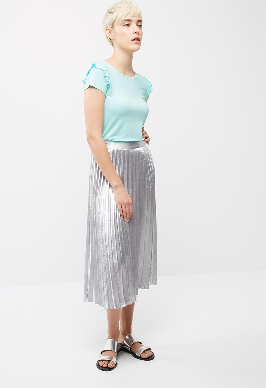 dailyfriday - Frill sleeve scoop neck tee