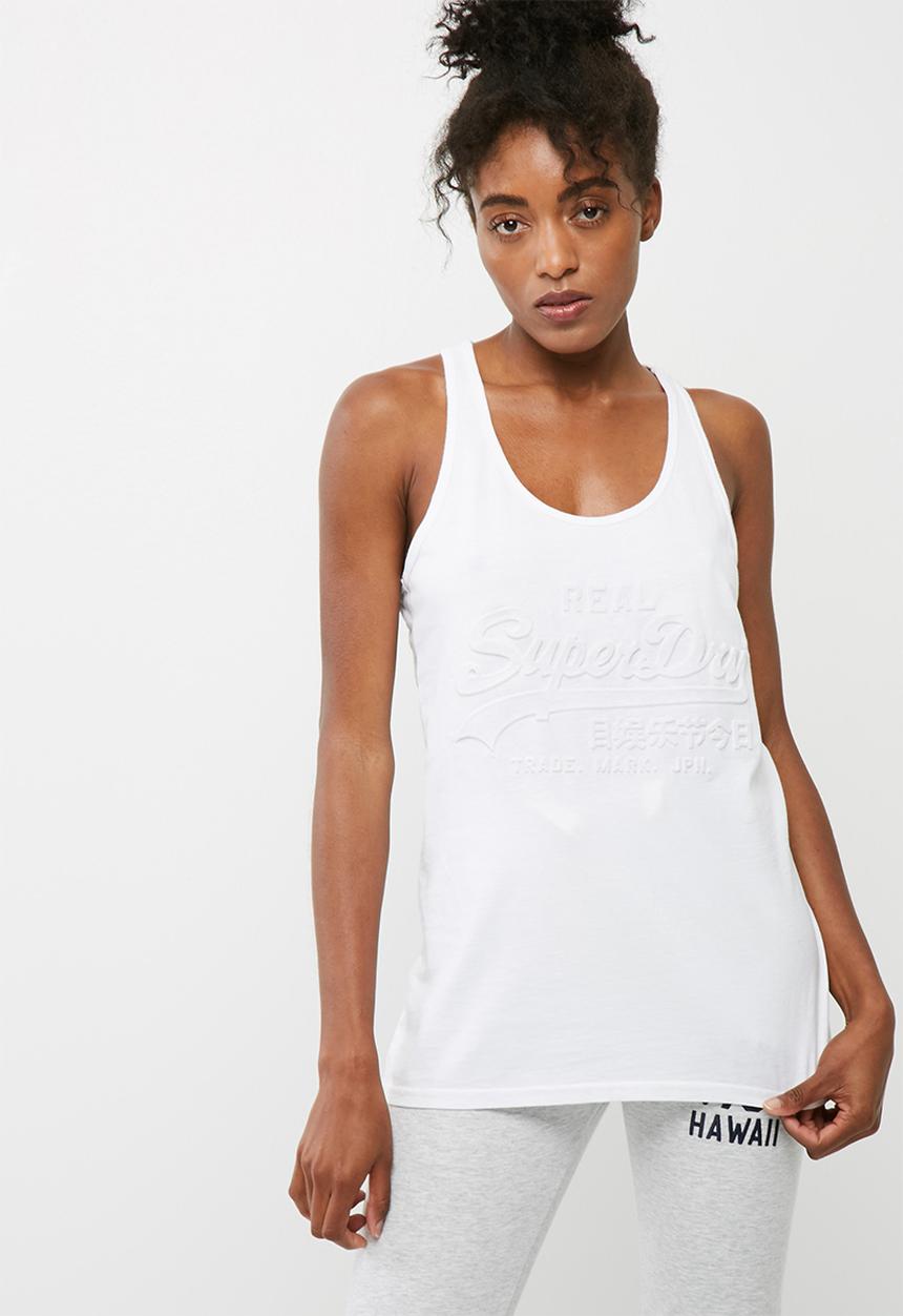 Superdry. - Vintage logo emboss vest