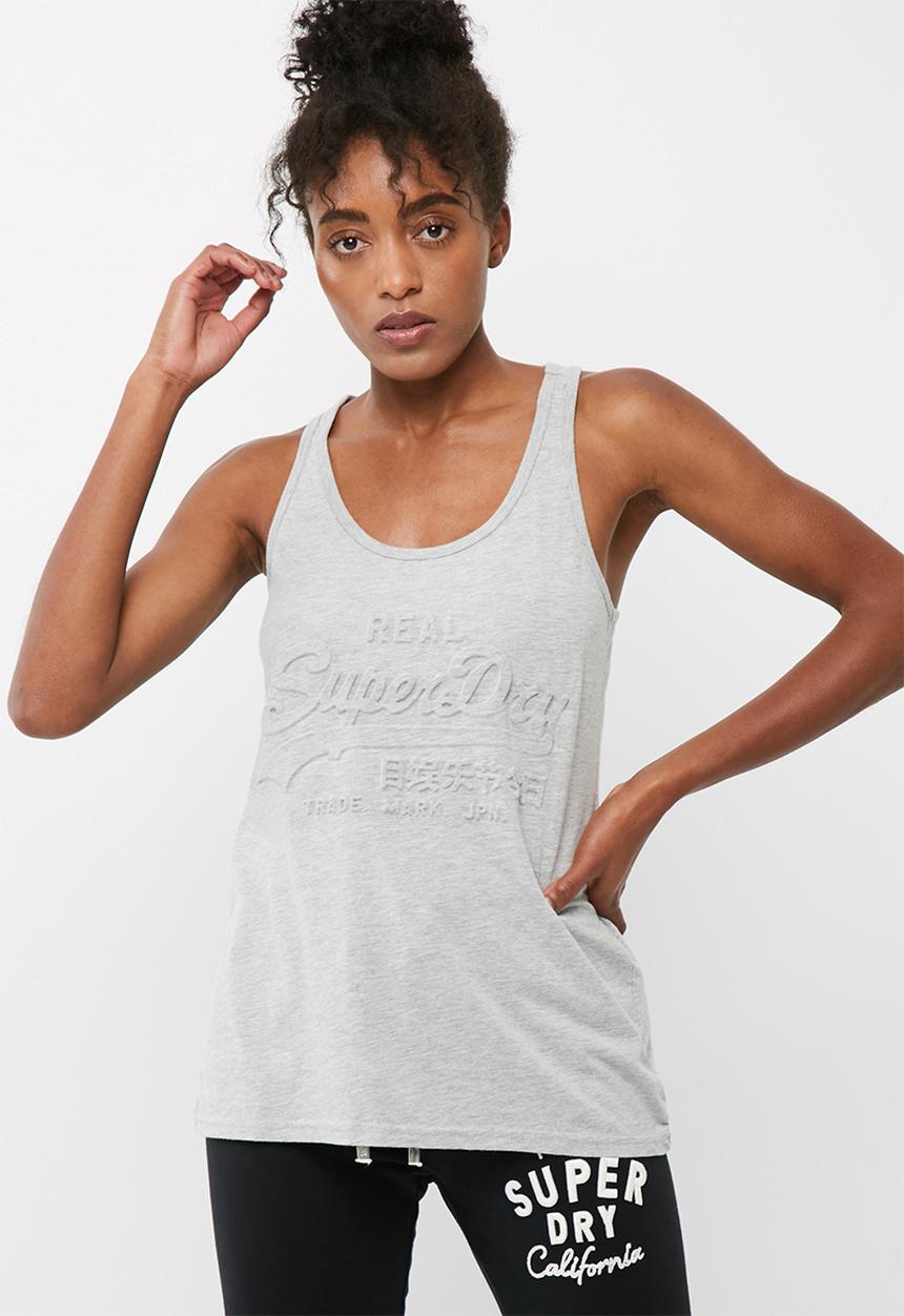 Superdry. - Vintage logo emboss vest