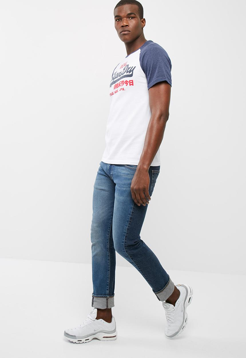 Superdry. - Vintage logo raglan tee