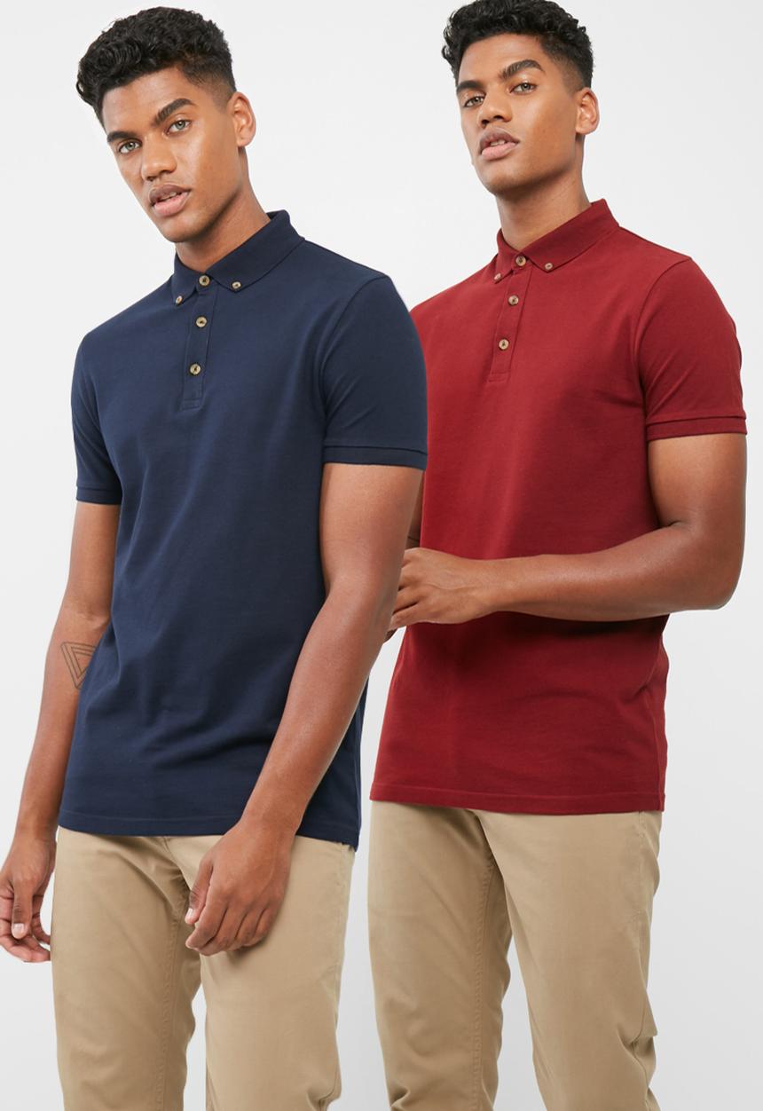 basicthread - 2 pack regular fit polo