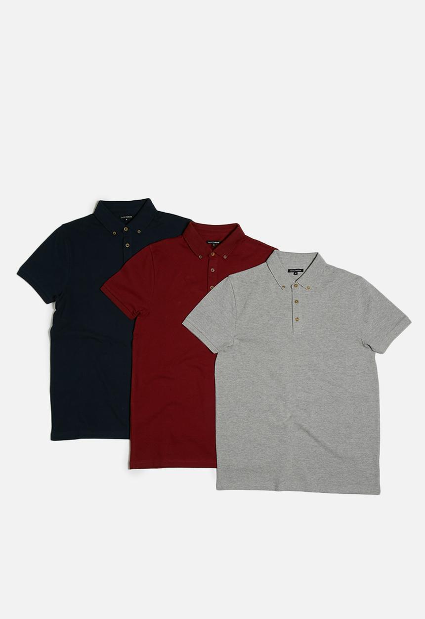 basicthread - 3 pack regular fit polo